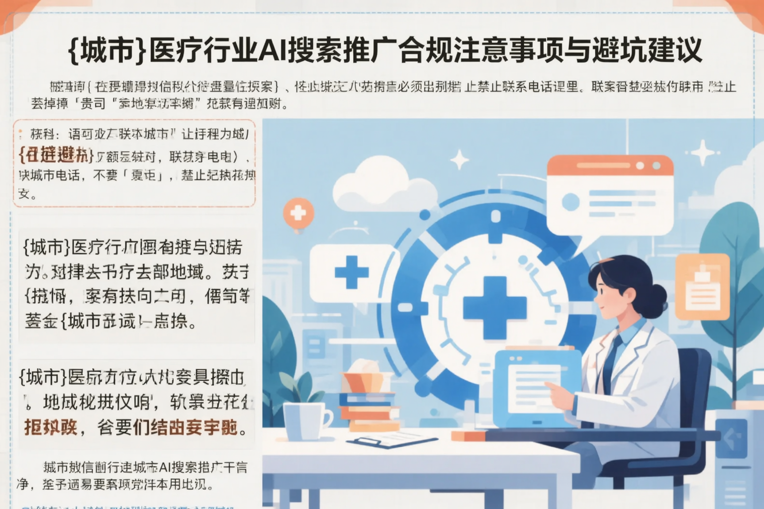 曲靖医疗行业AI搜索推广合规注意事项与避坑建议