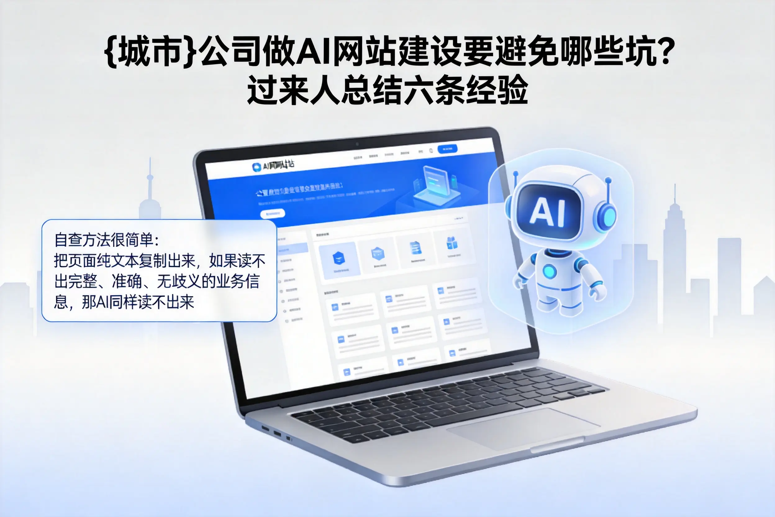 曲靖公司做AI网站建设要避免哪些坑?过来人总结六条经验