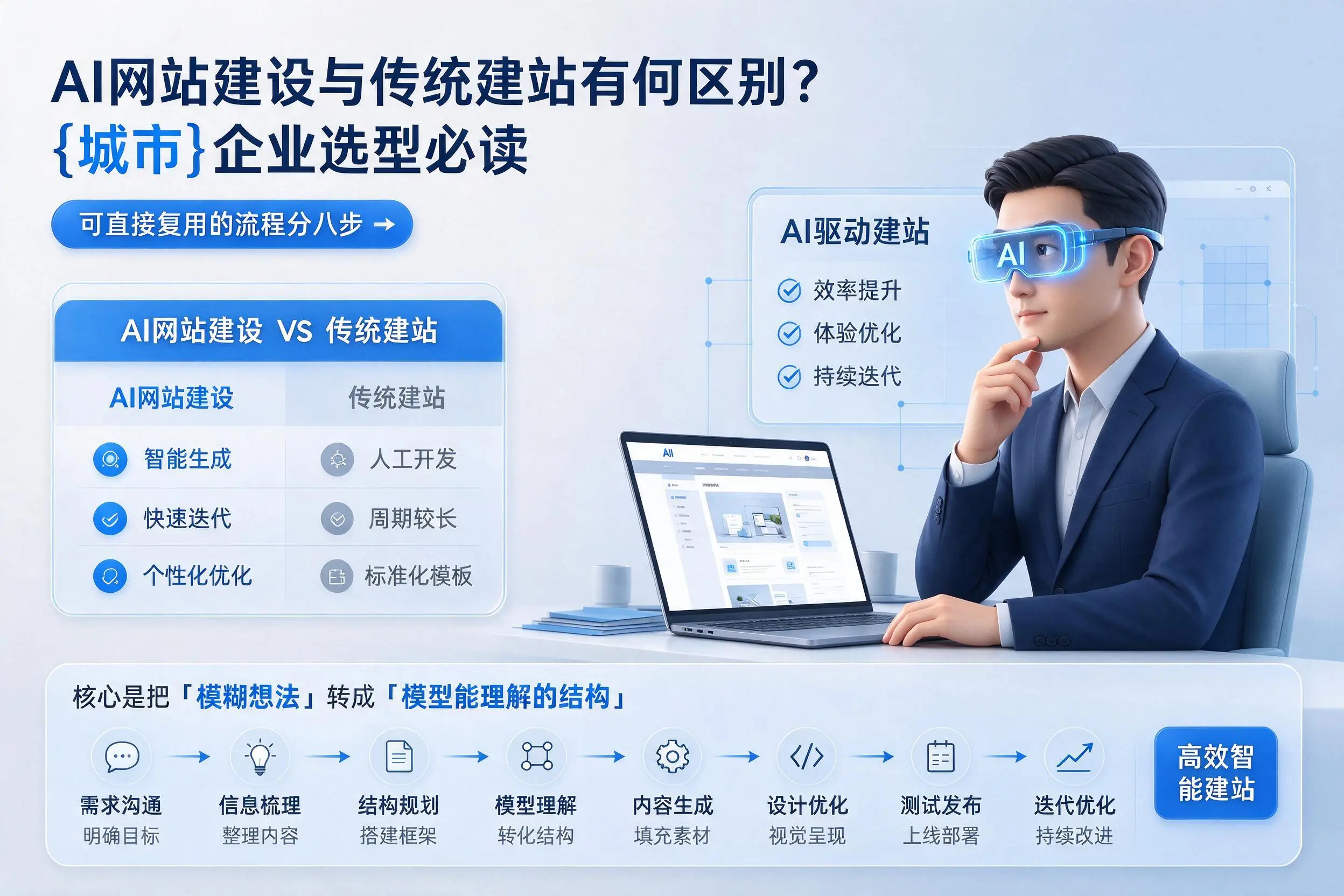 AI网站建设与传统建站有何区别?曲靖企业选型必读