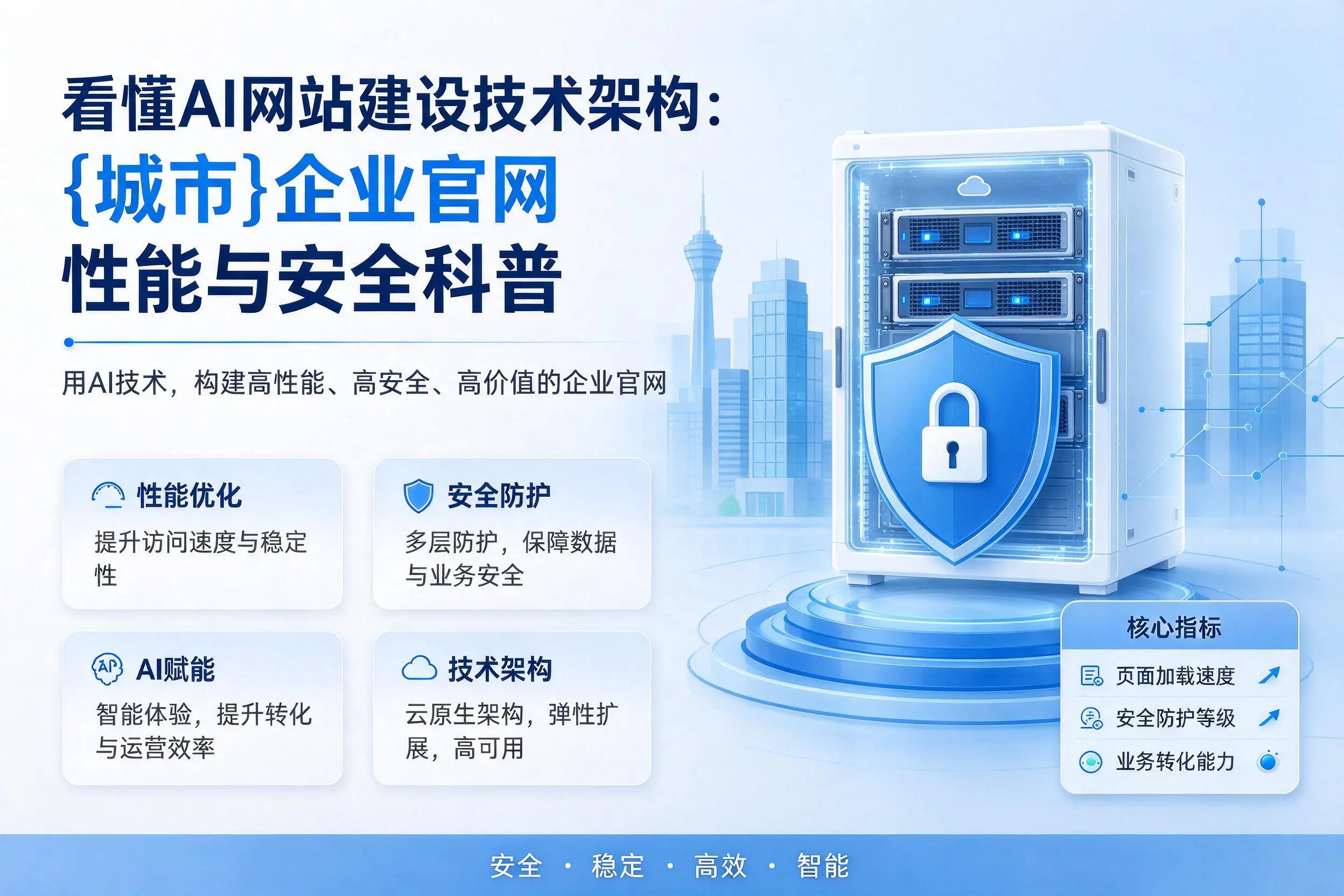 看懂AI网站建设技术架构:曲靖企业官网性能与安全科普