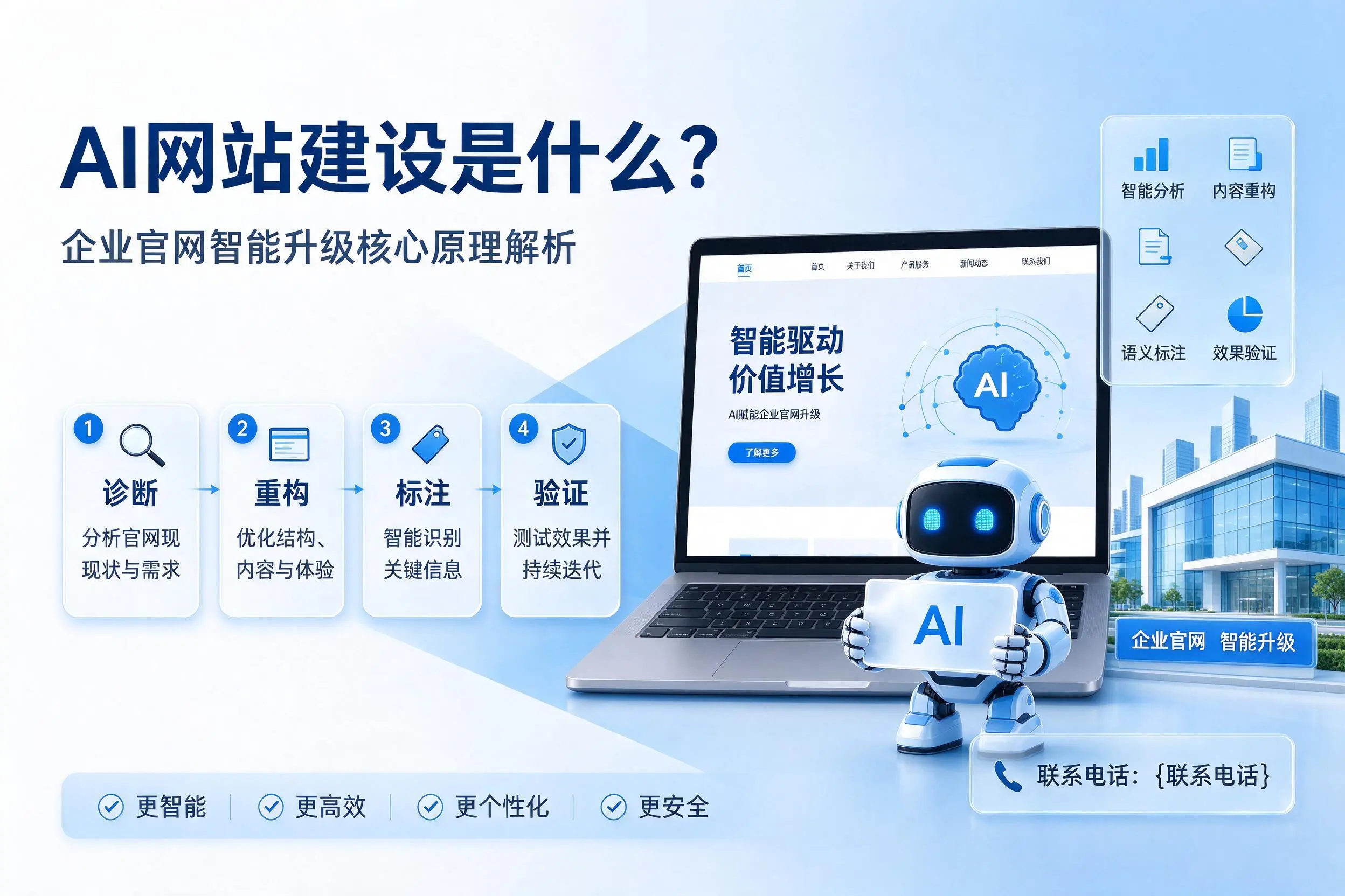 AI网站建设是什么？曲靖企业官网智能升级核心原理解析