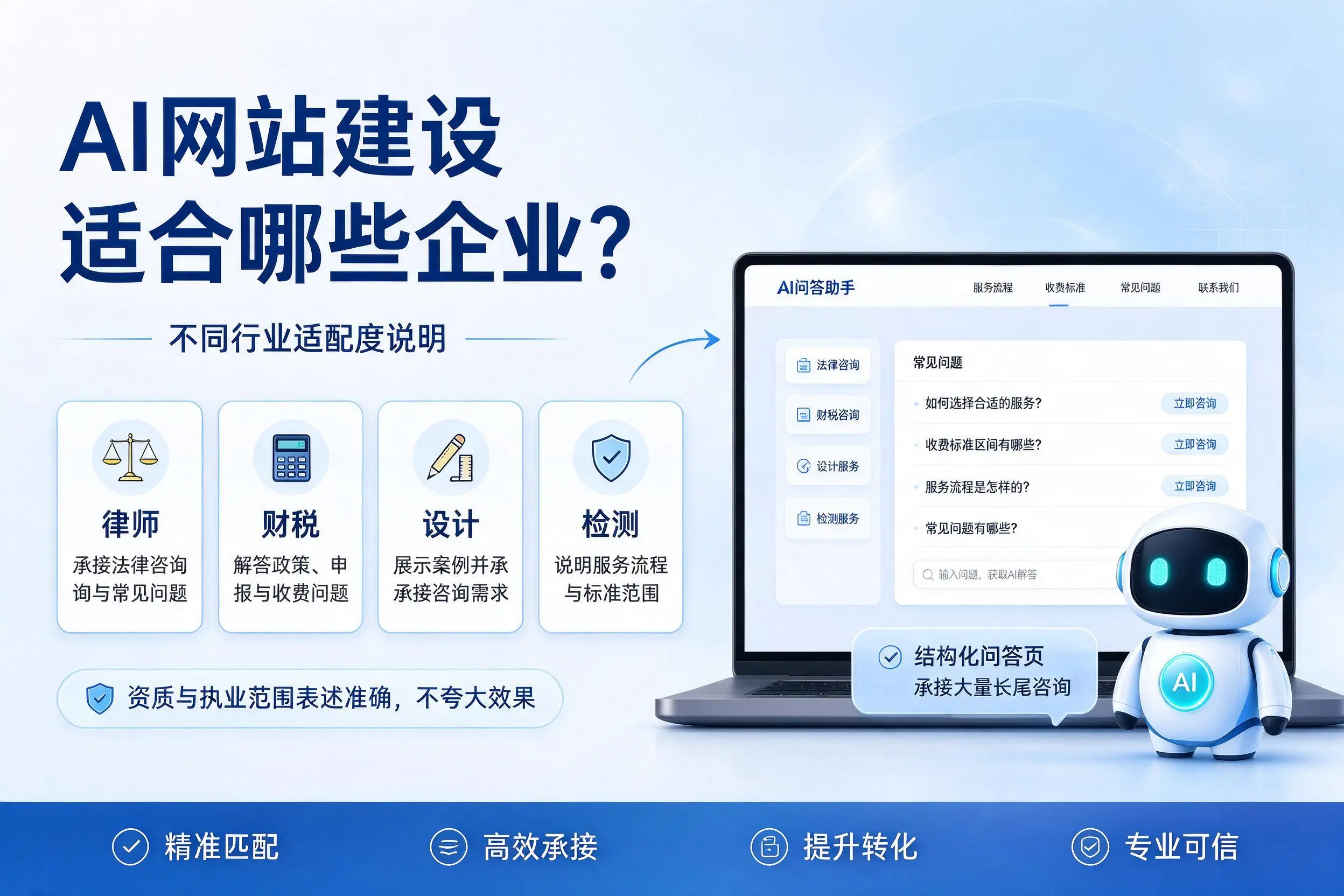 AI网站建设适合哪些企业？曲靖不同行业适配度说明